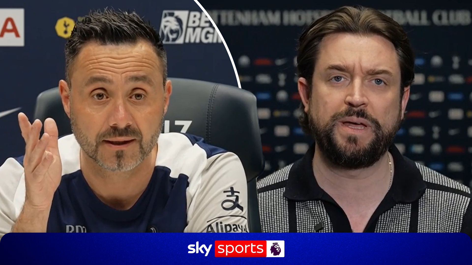 'I've watched you!' 👀 | SSN reporter lifts lid on exchange with De Zerbi