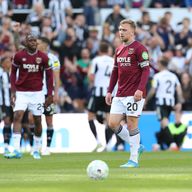Jarrod Bowen shows the strain during West Ham's match at Newcastle