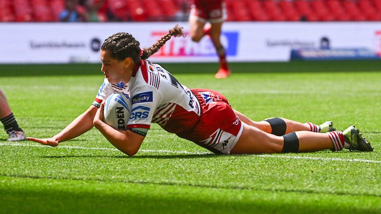 Beri Salihi scored Wigan's fourth of the first half as Saints proved no match for them