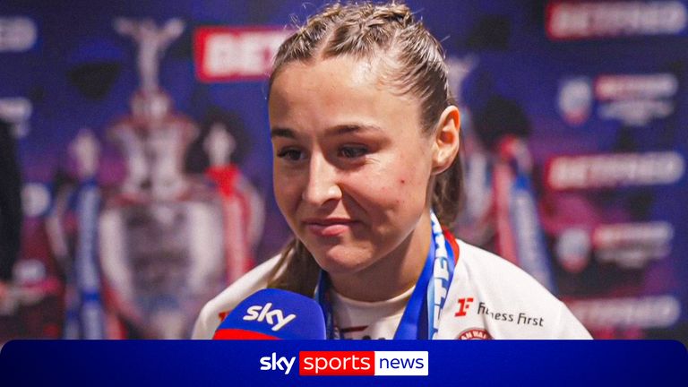 Wigan's Jenna Foubister tells Sky Sports 'this is just the start' after Challenge Cup final victory over St Helens.