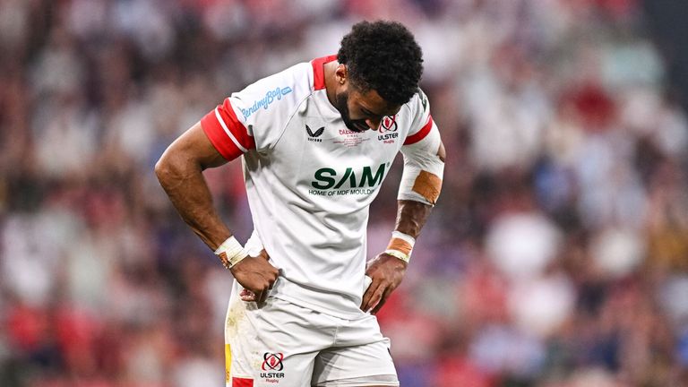 Rob Baloucoune recovered from injury to return for Ulster, but they were well beaten by Montpellier in Bilbao