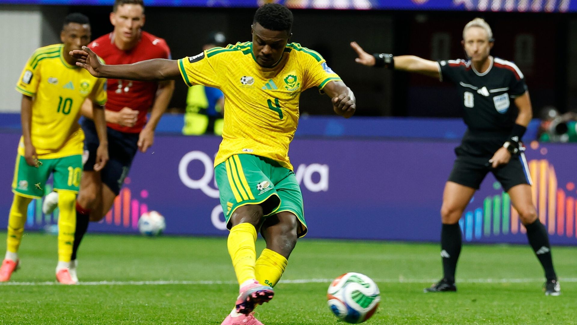 Mokoena penalty pulls South Africa level vs Czech Republic out of nothing LIVE!