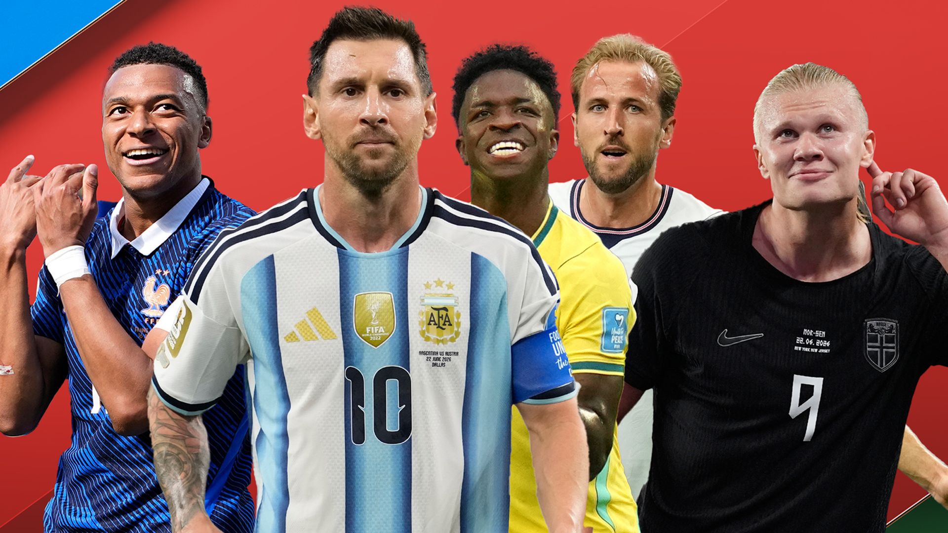 Messi, Mbappe, Haaland & Vinicius Jr set blistering pace - but Kane lags behind in Golden Boot race