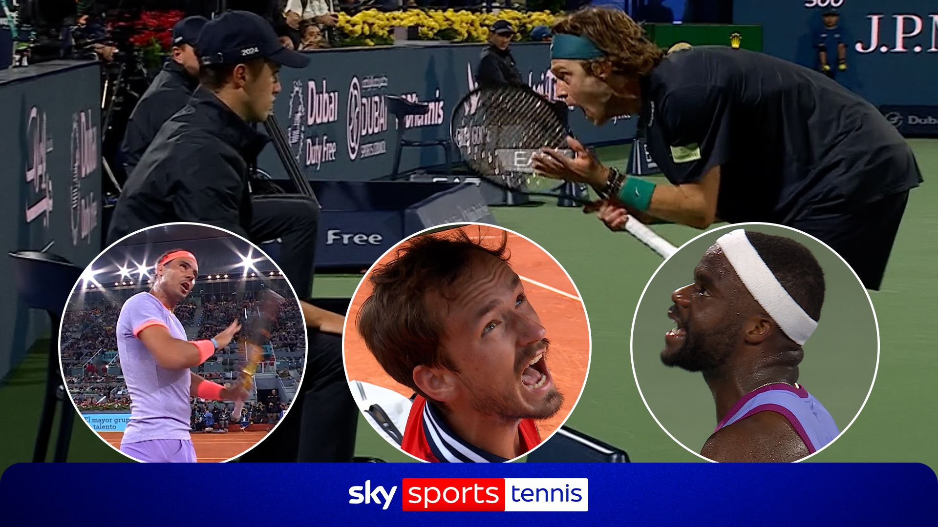Racket smashes, outrage and LOTS of swearing - When tennis players lose their heads
