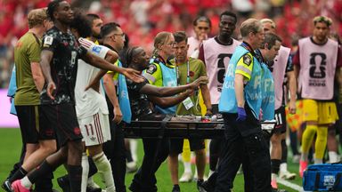 Kone needed oxygen has he left the pitch