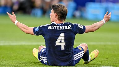 Scott McTominay's appeals for a penalty in the 1-0 defeat