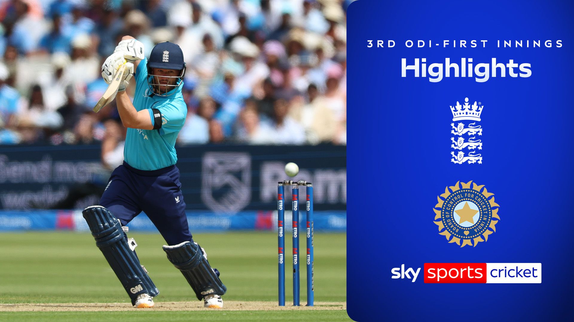 England vs India | Third ODI, first innings highlights