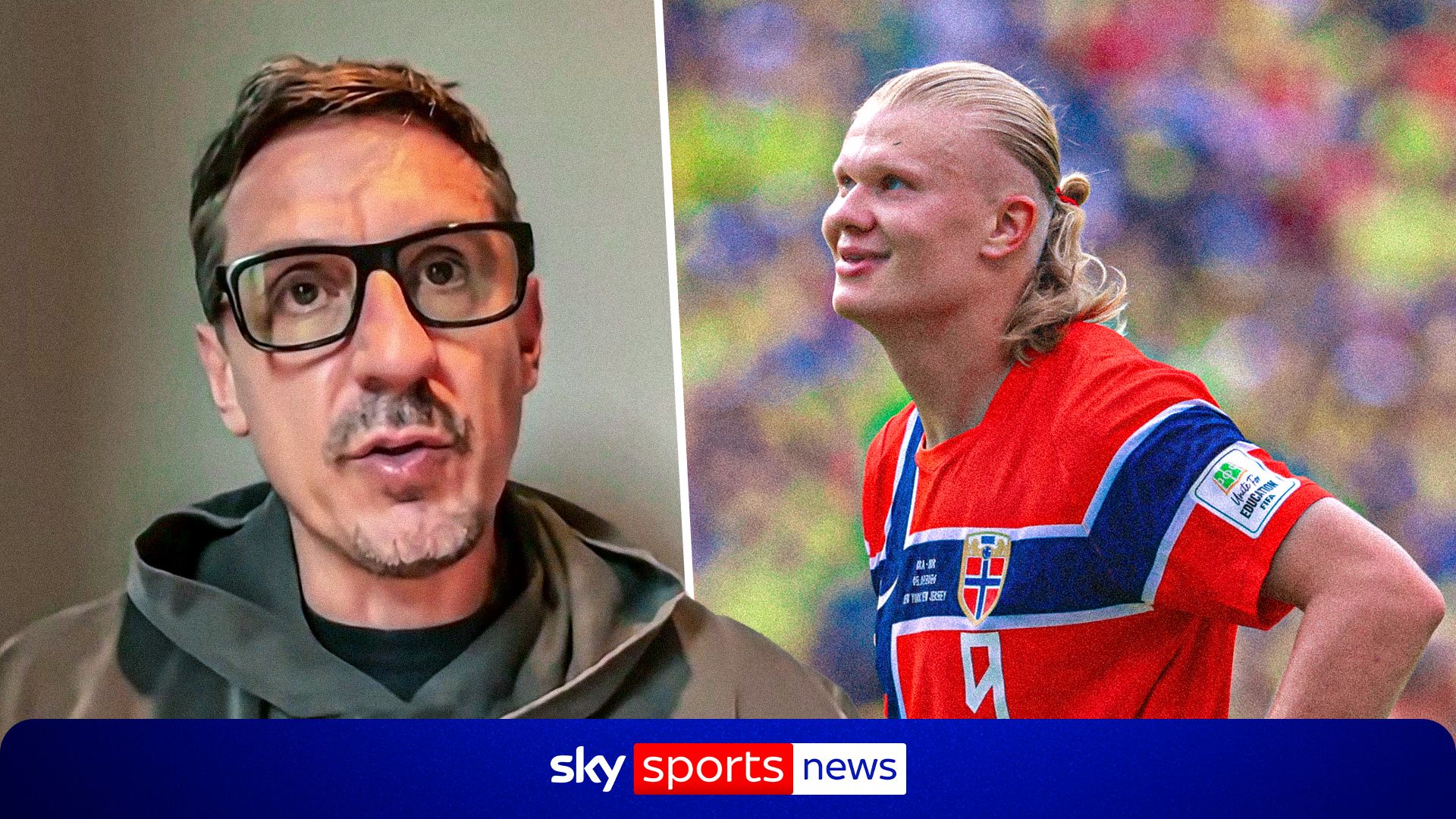 Can England stop Haaland? G Nev previews World Cup QF