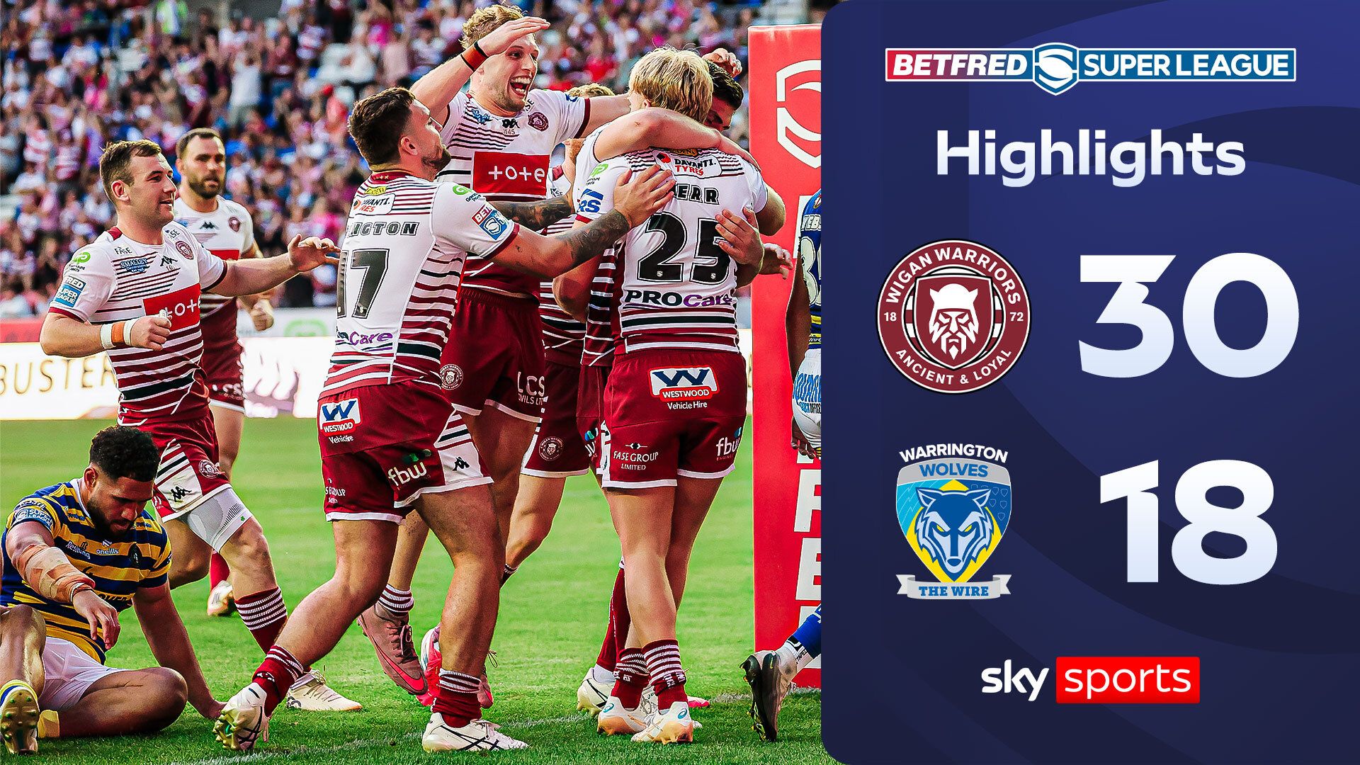 Youthful Wigan step up in eventful win over Warrington