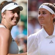Karolina Muchova [right] will contest her second Grand Slam final on Saturday against Linda Noskova