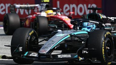 Lewis Hamilton and George Russell (Photo by Jakub Porzycki/NurPhoto)
