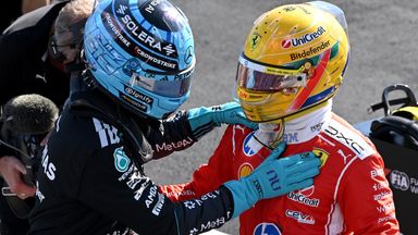George Russell and Lewis Hamilton
