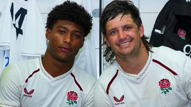 Noah Caluori (left) and Benhard Janse van Rensburg are set to make their England debuts from the bench