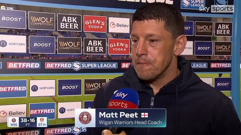 Matt Peat admitted he wants to see more from his Wigan side despite a big victory over their rivals St Helens
