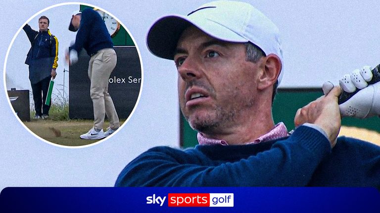 Sir Nick Faldo bumped into Rory McIlroy and asked about his preparation ahead of The Open. X credit @Sir_NickFaldo