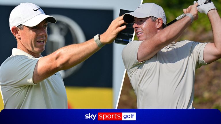 Rory McIlroy drove the par-four ninth green to set-up a two putt birdie during his opening round