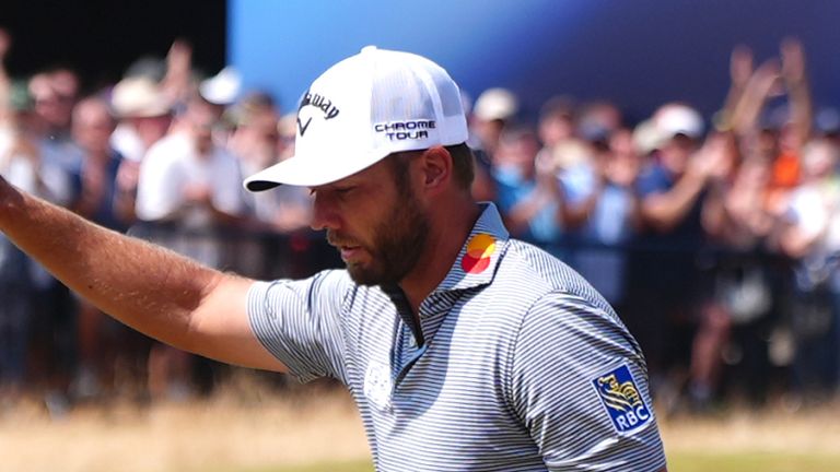 Sam Burns' 62 lifted him to five under, three strokes behind Herbert 