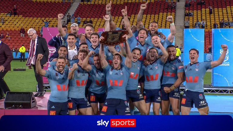 New South Wales win State of Origin after defeating Queensland and clinching the series 2-1 at Brisbane's Suncorp Stadium