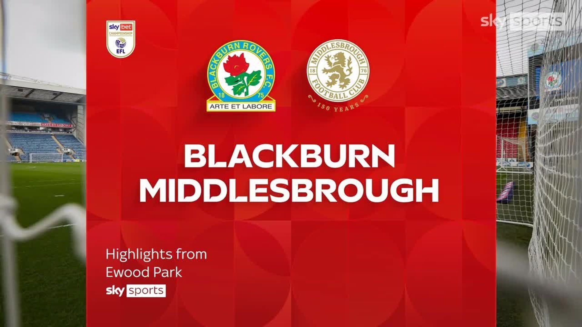 Blackburn 2-1 Middlesbrough 