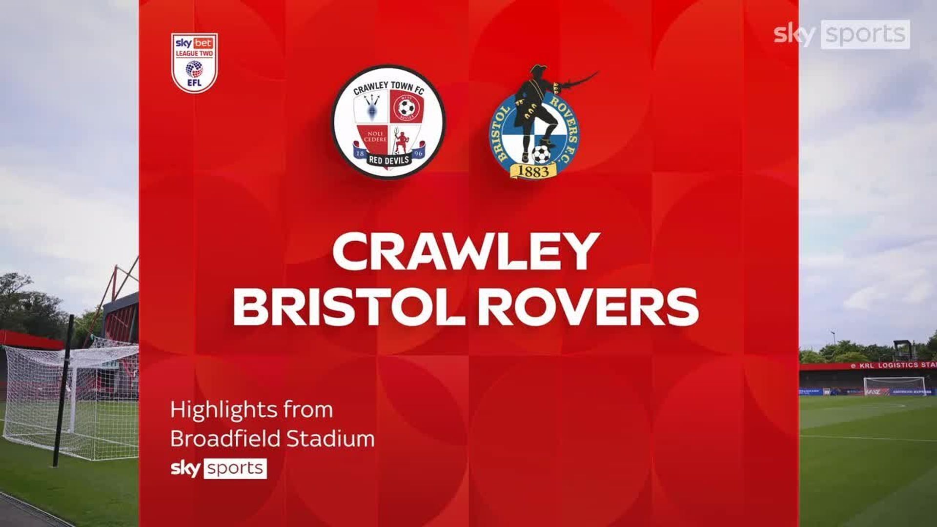 Crawley 0-2 Bristol Rovers