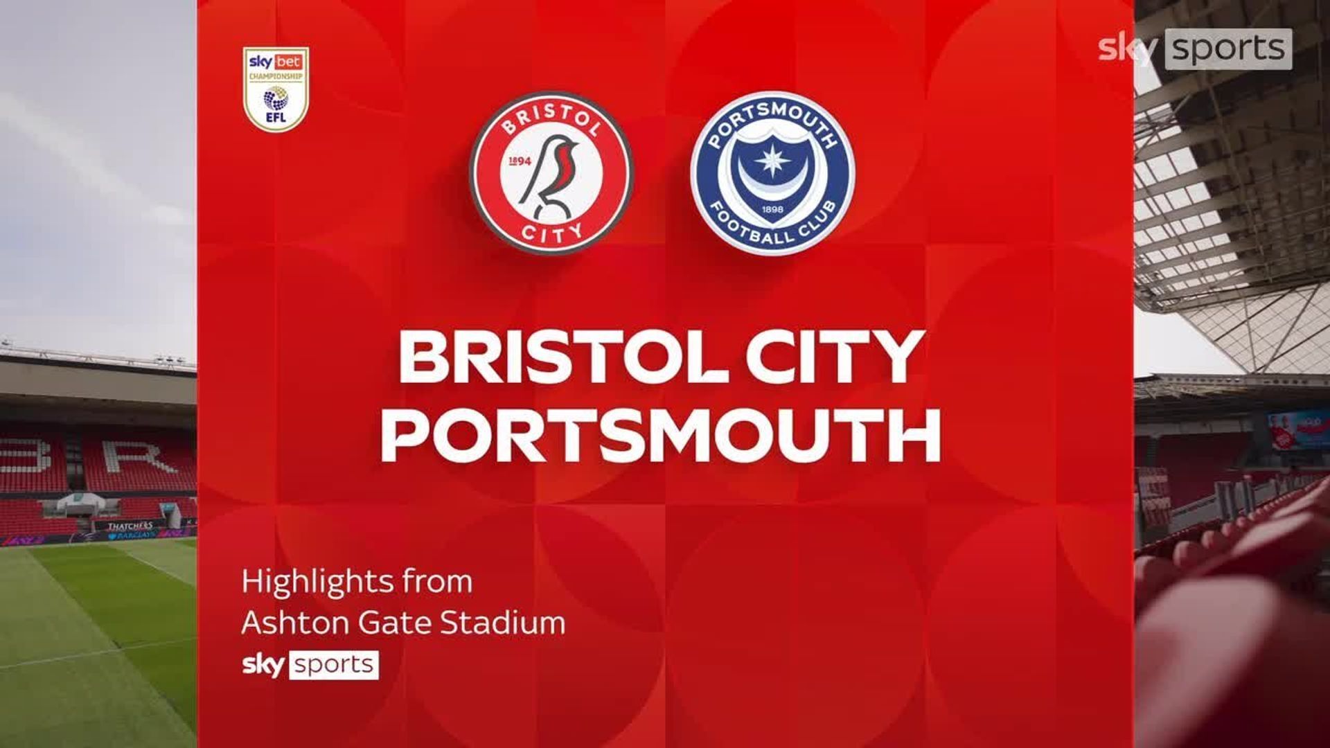Bristol City earn first win of the season against Portsmouth