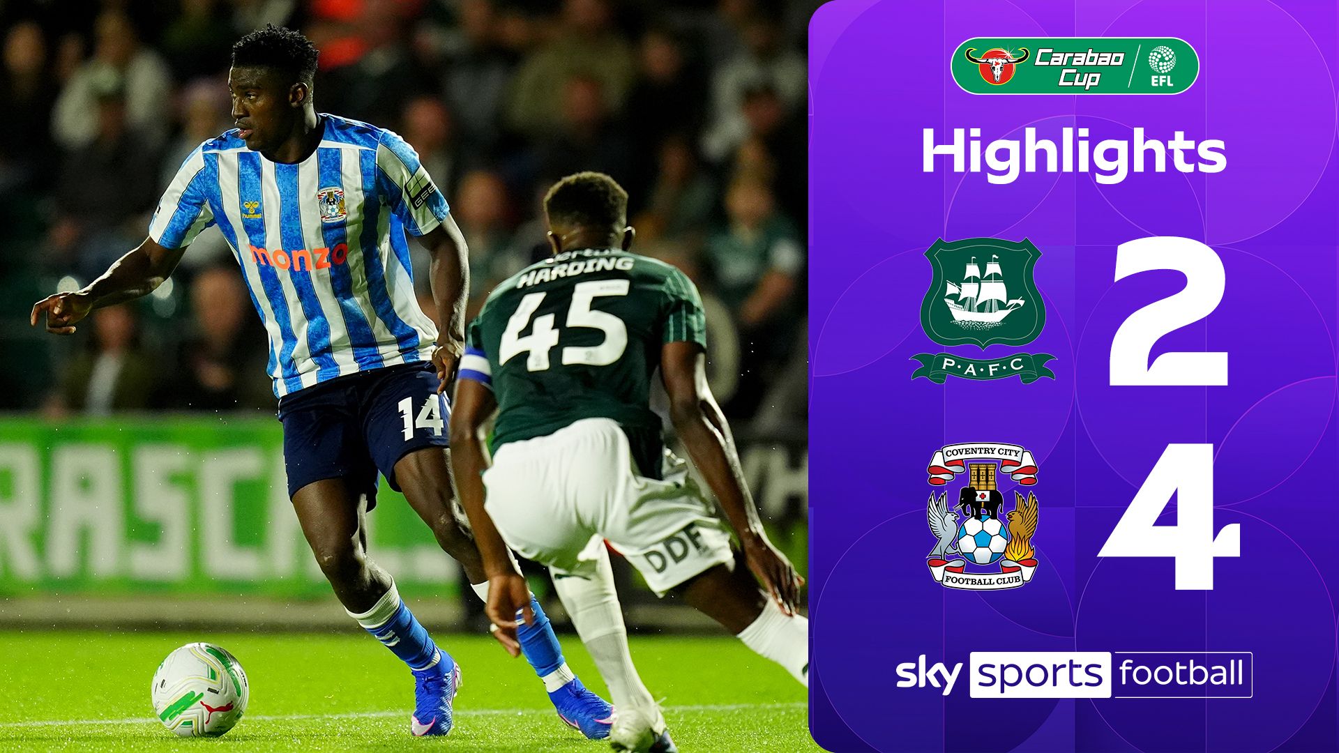 Awoniyi on target as Coventry beat Plymouth