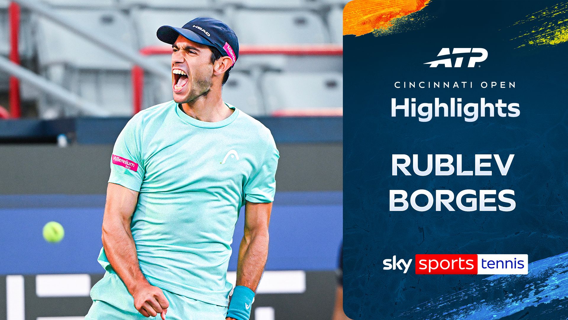 Borges sweeps aside Rublev to reach last 16 in Cincinnati