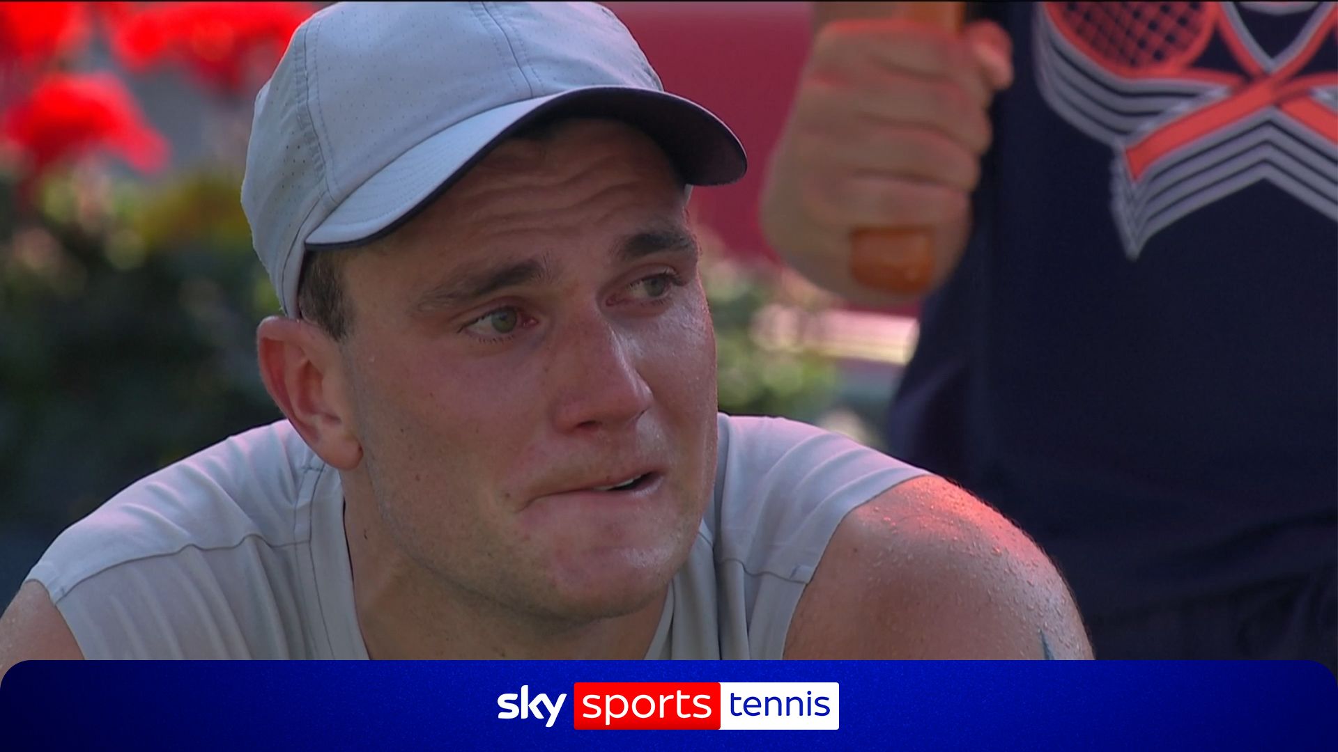 Draper in tears on return from injury