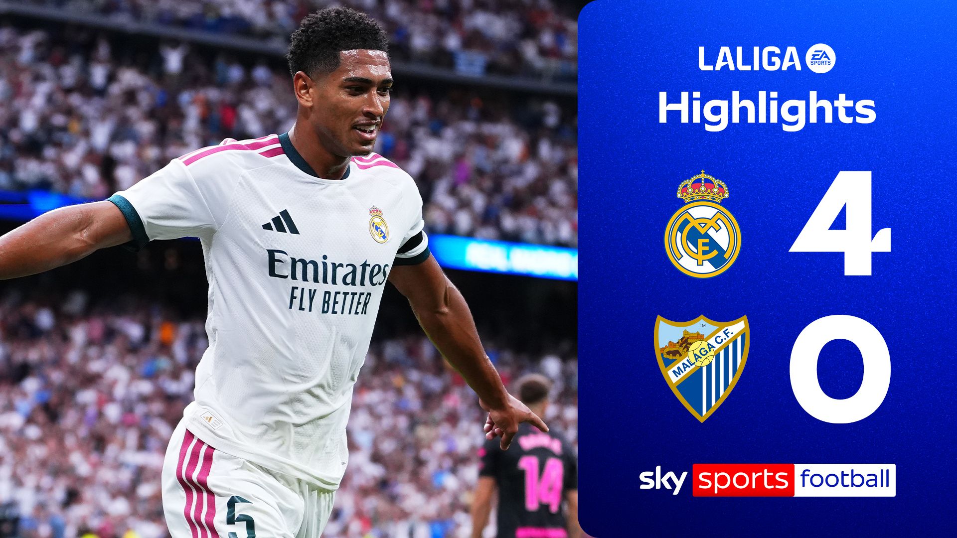Bellingham scores as Real THRASH Malaga to claim win!