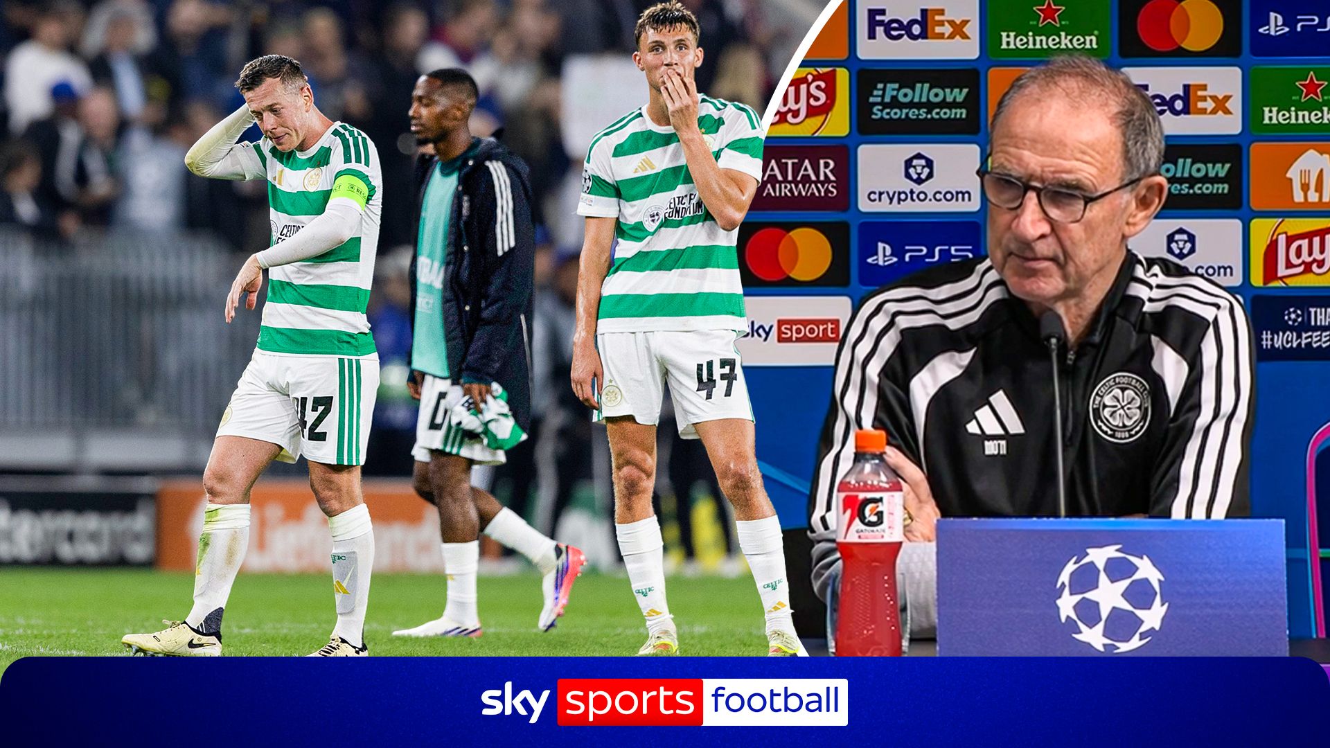 'That's down to me' | O'Neill takes responsibility for Celtic's CL defeat
