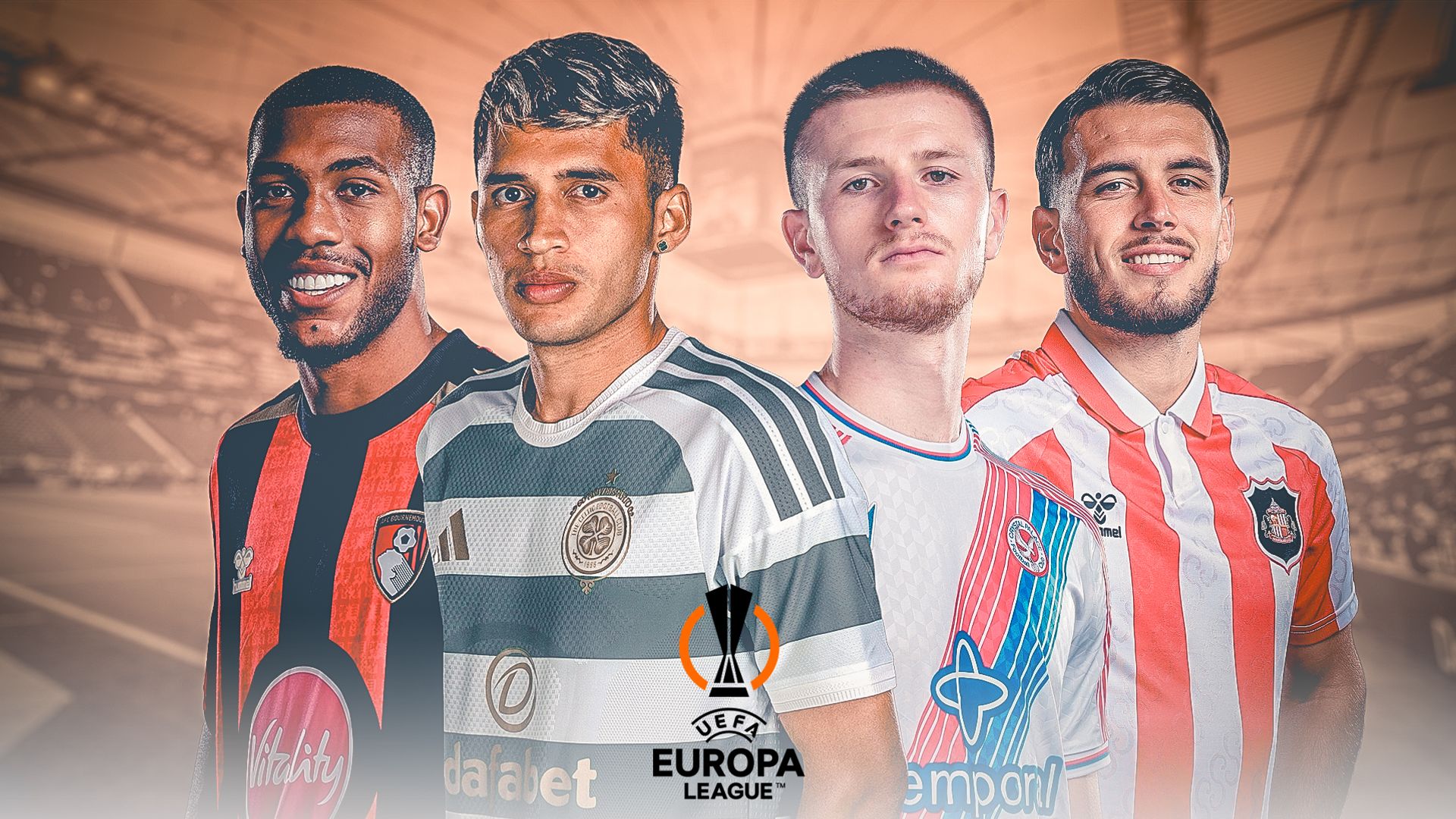 Europa League draw LIVE! Celtic, Bournemouth, Palace, Sunderland involved