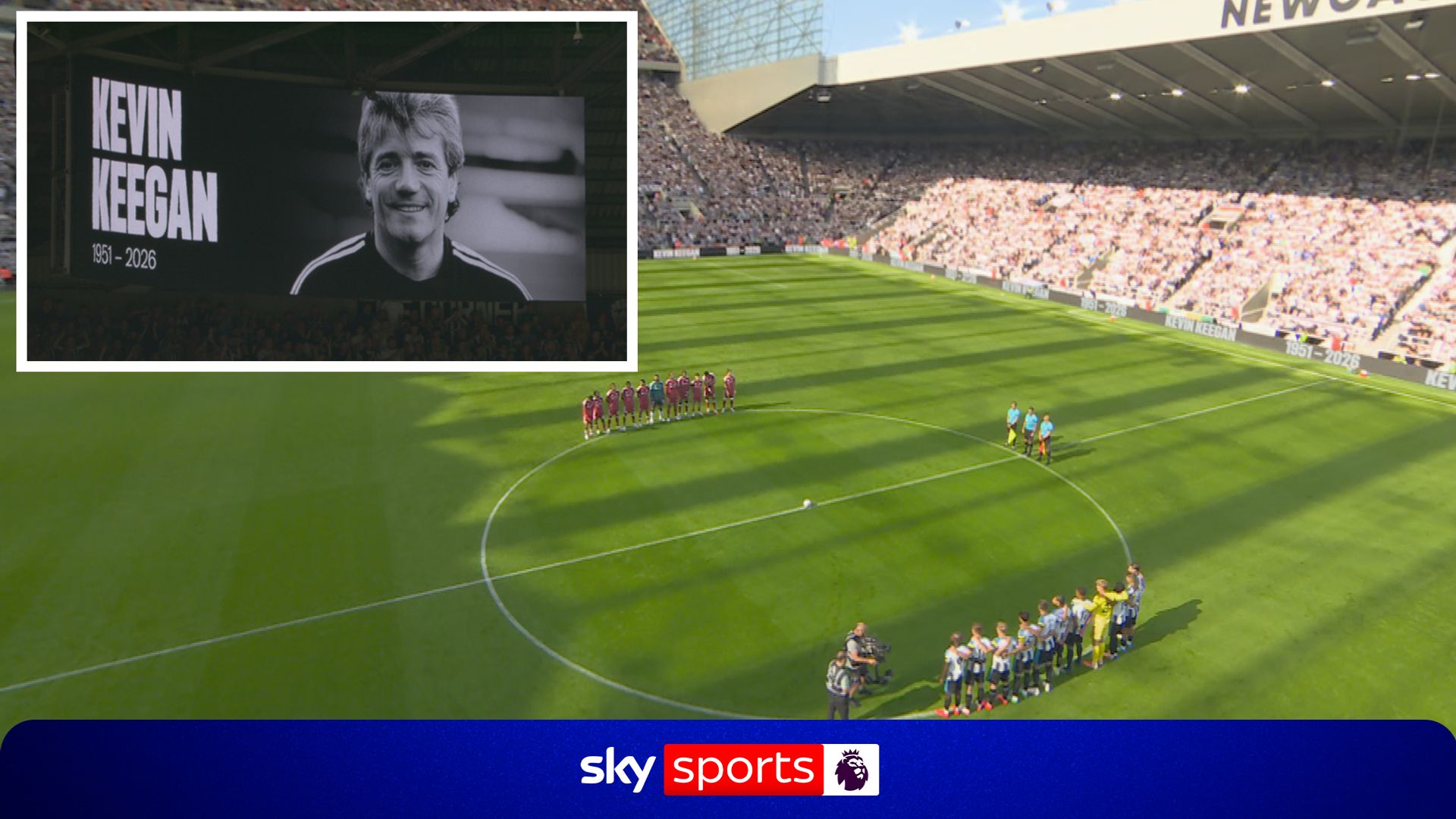 St James' Park rises for moving Kevin Keegan tribute