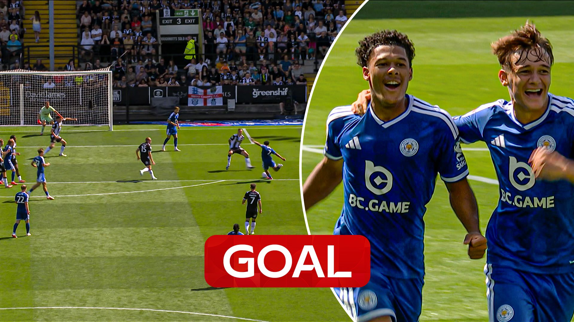 Joseph scores from edge of the box to put Leicester in front!