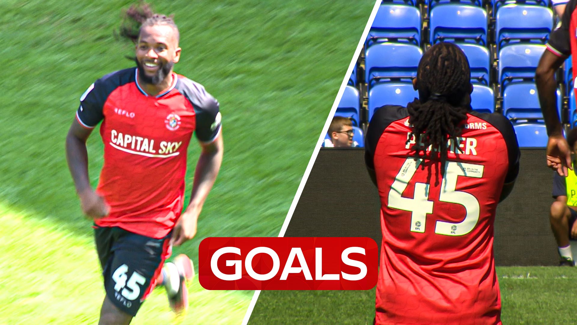 Two in two minutes! Palmer brace fires Luton back on level terms