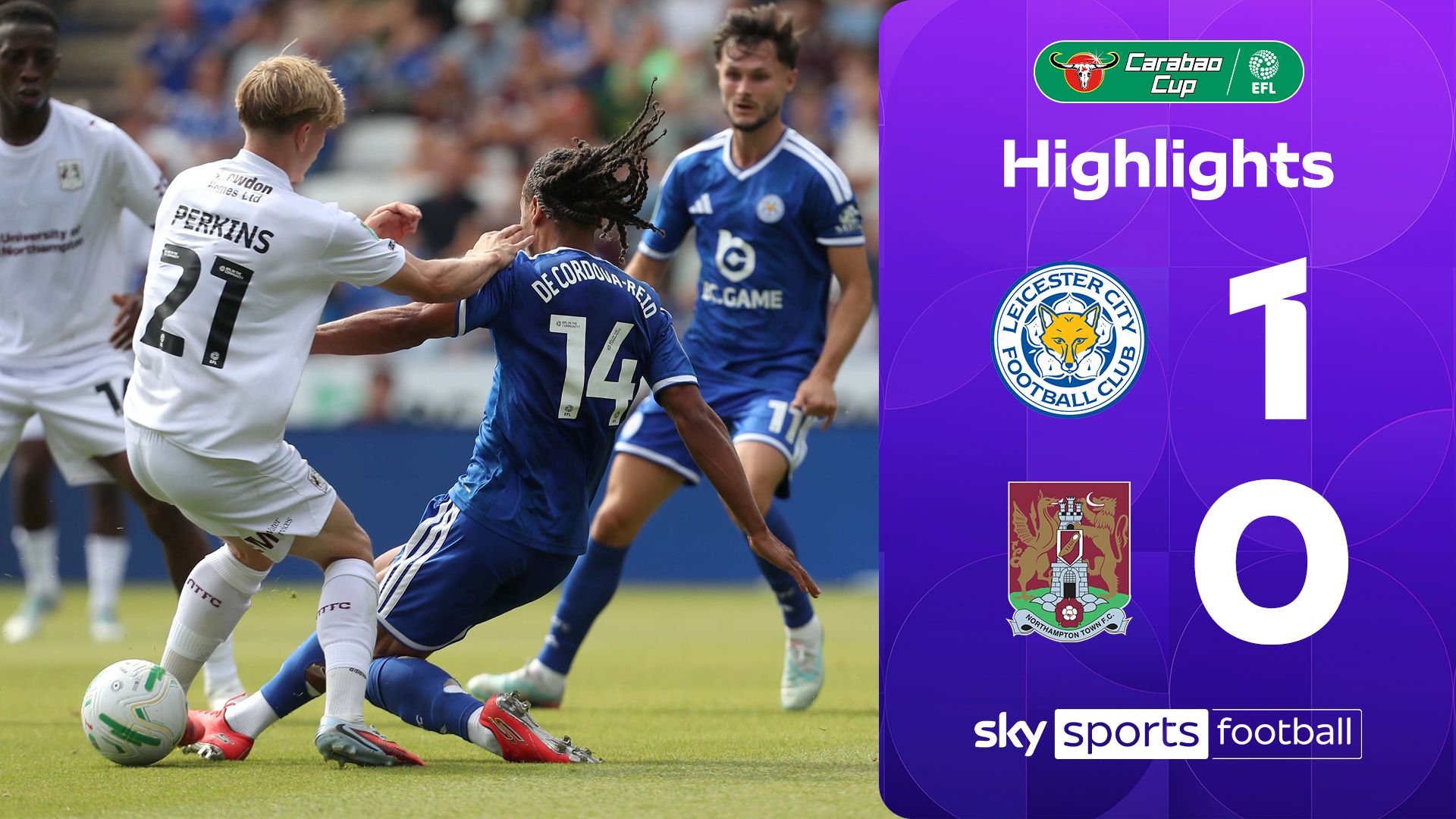 Leicester get past Northampton with early goal