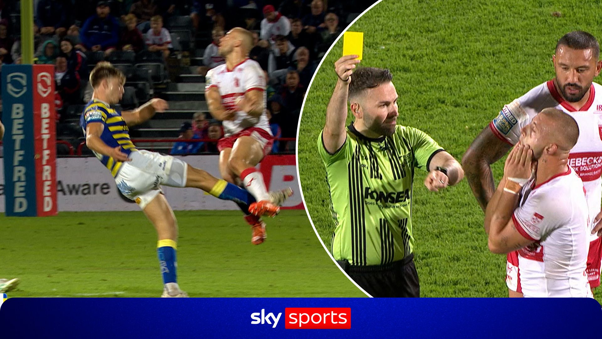 Lewis sin-binned in first game back after four-match ban