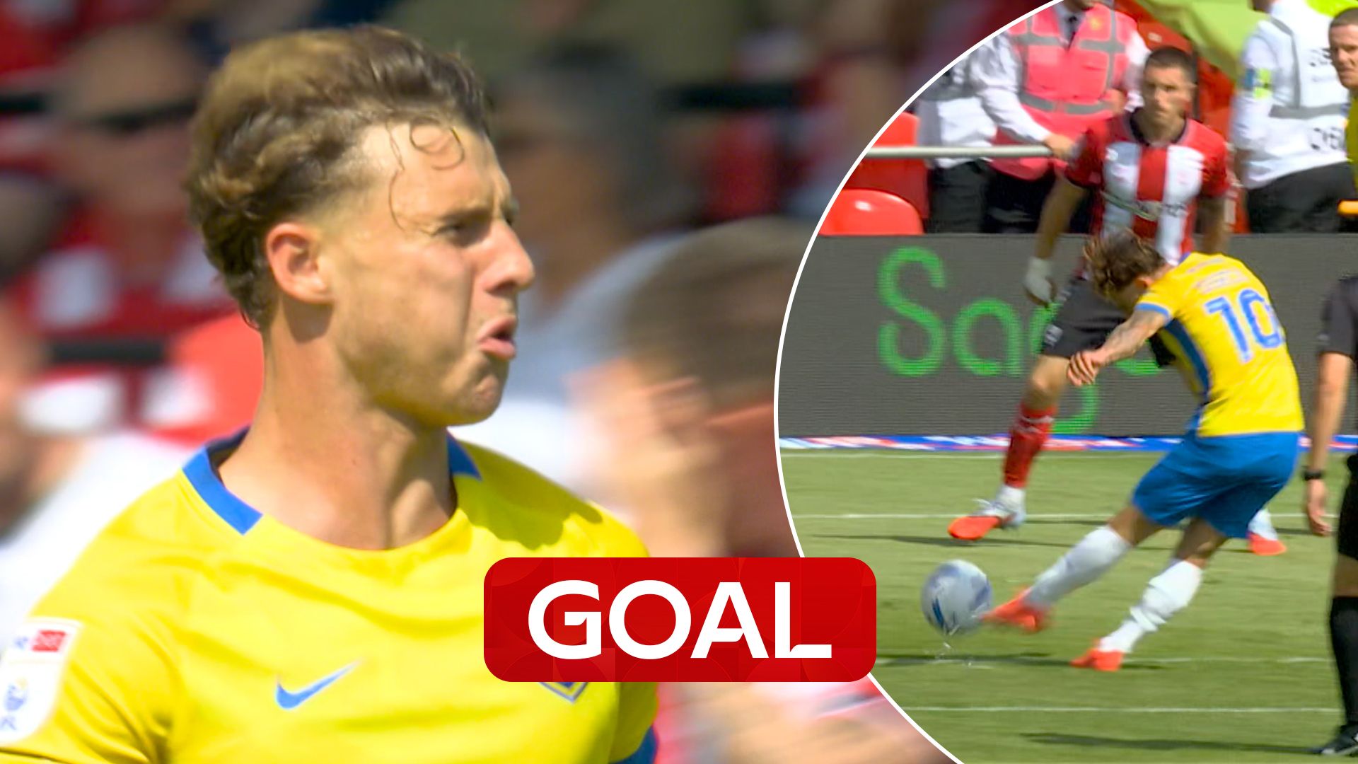 'No messing about!' - Segecic scores stunning free-kick for Pompey