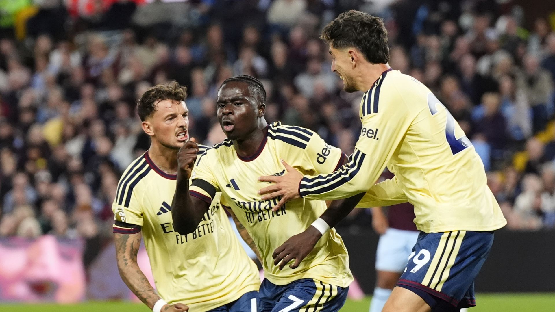 Saka goal helps Arsenal to victory at battling Villa LIVE!