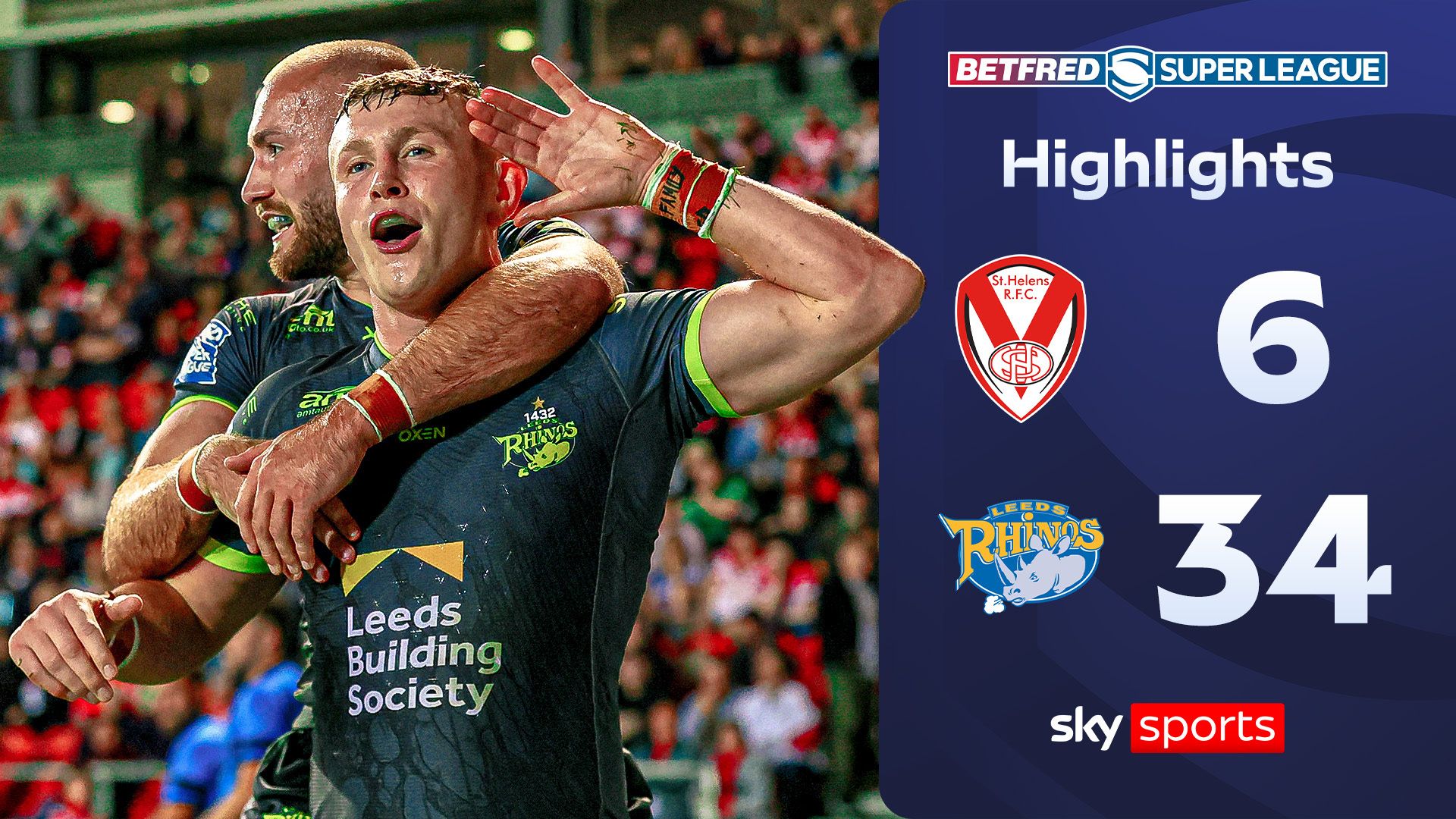 Leeds sweep Saints aside to reclaim top spot