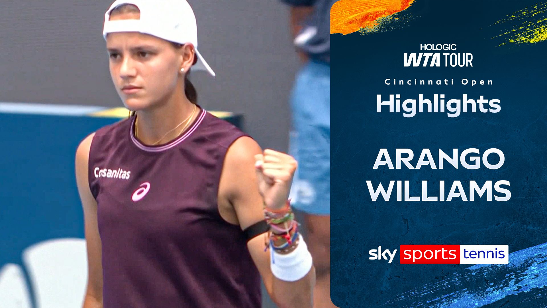 Williams defeated by Arango in the first round of the Cincinnati Open