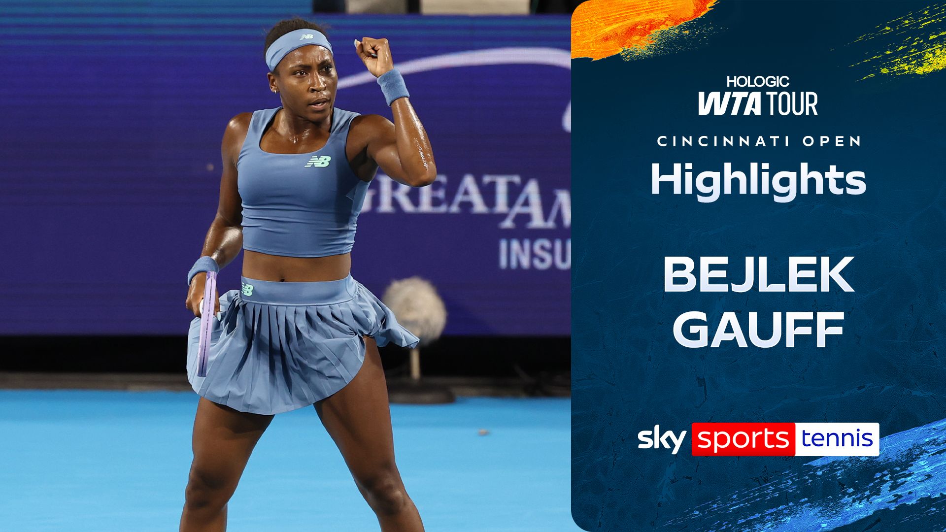 Gauff ends Bejlek fairytale run and advances to Cincinnati Open final