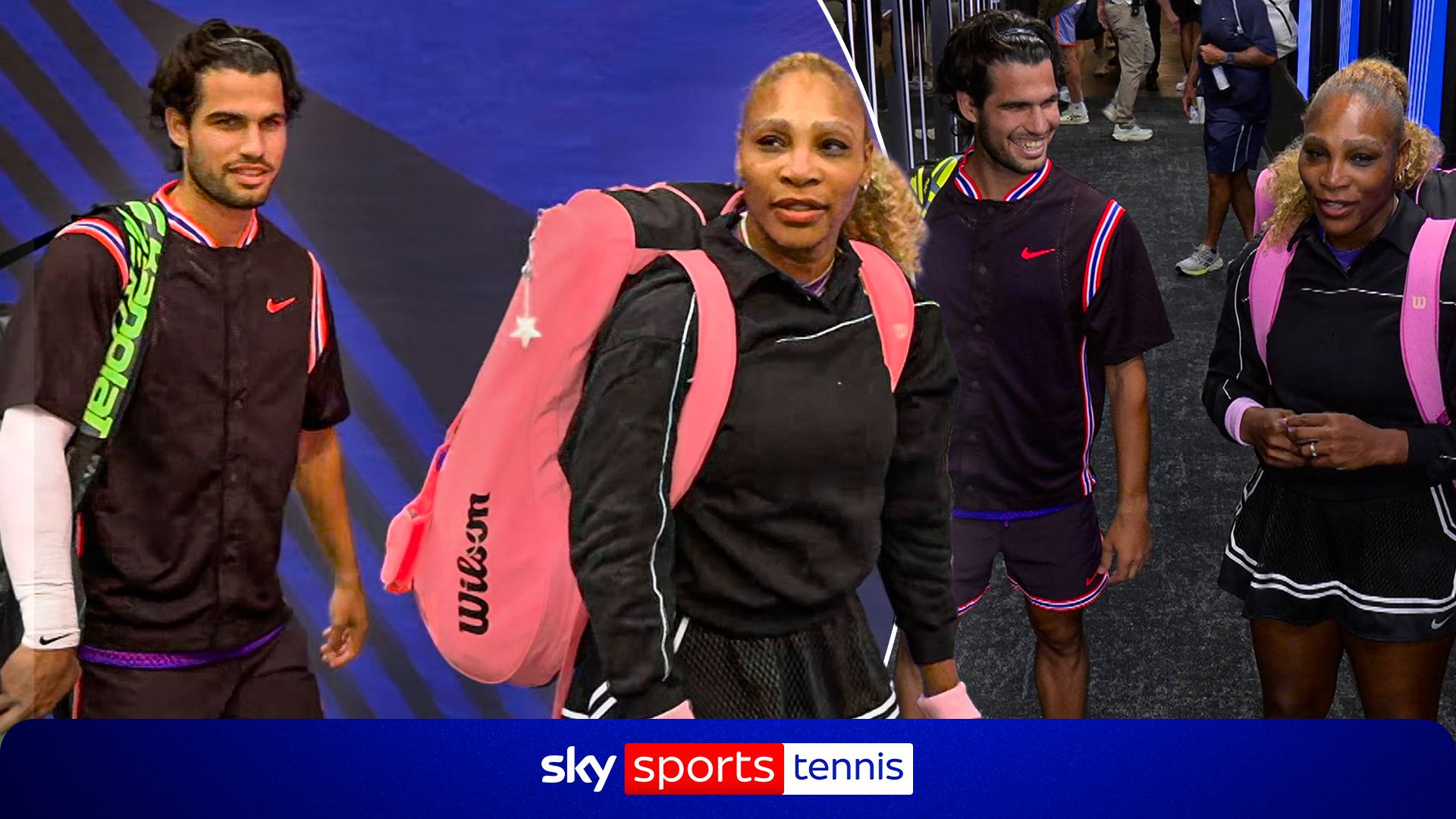 'GOOSEBUMPS!' - Alcaraz and Williams arrive at US Open!