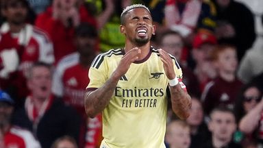 Gabriel Jesus rues a missed chance as Arsenal lose to Real Betis