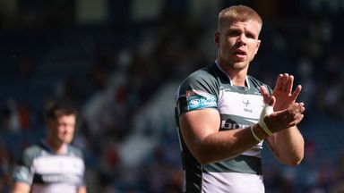 Huddersfield announced their move to Dewsbury at half-time