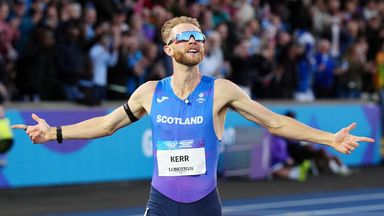 Josh Kerr won gold in the men's one mile final at the Commonwealth Games 