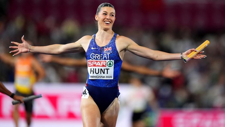 Hunt é uma das maiores estrelas do atletismo da Grã-Bretanha