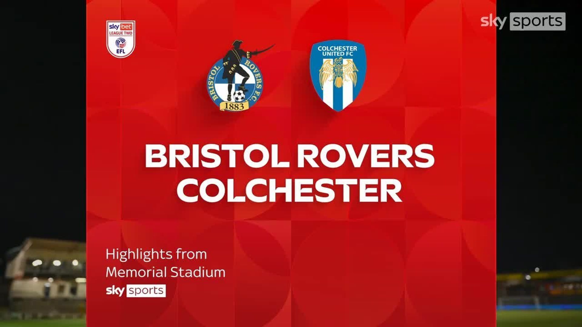 Bristol Rovers 2-0 Colchester