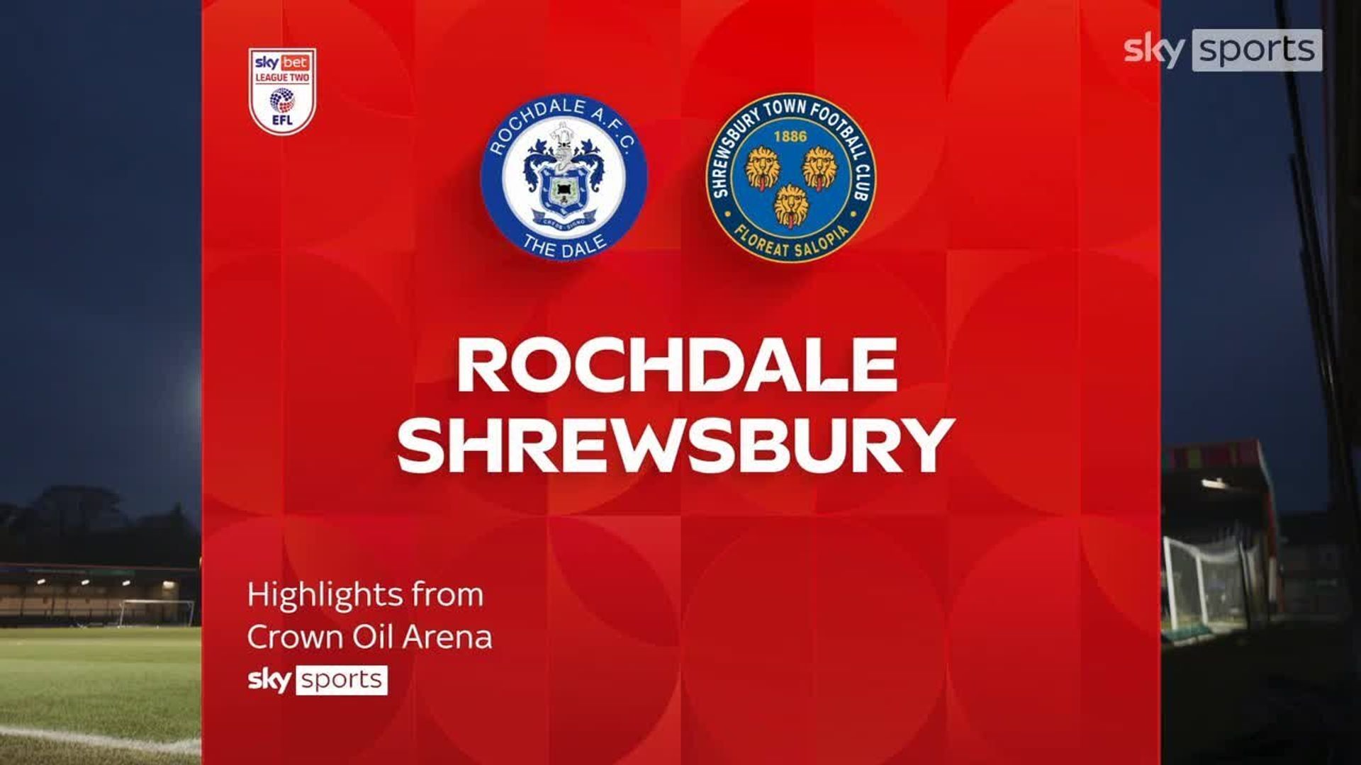 Rochdale 3-0 Shrewsbury