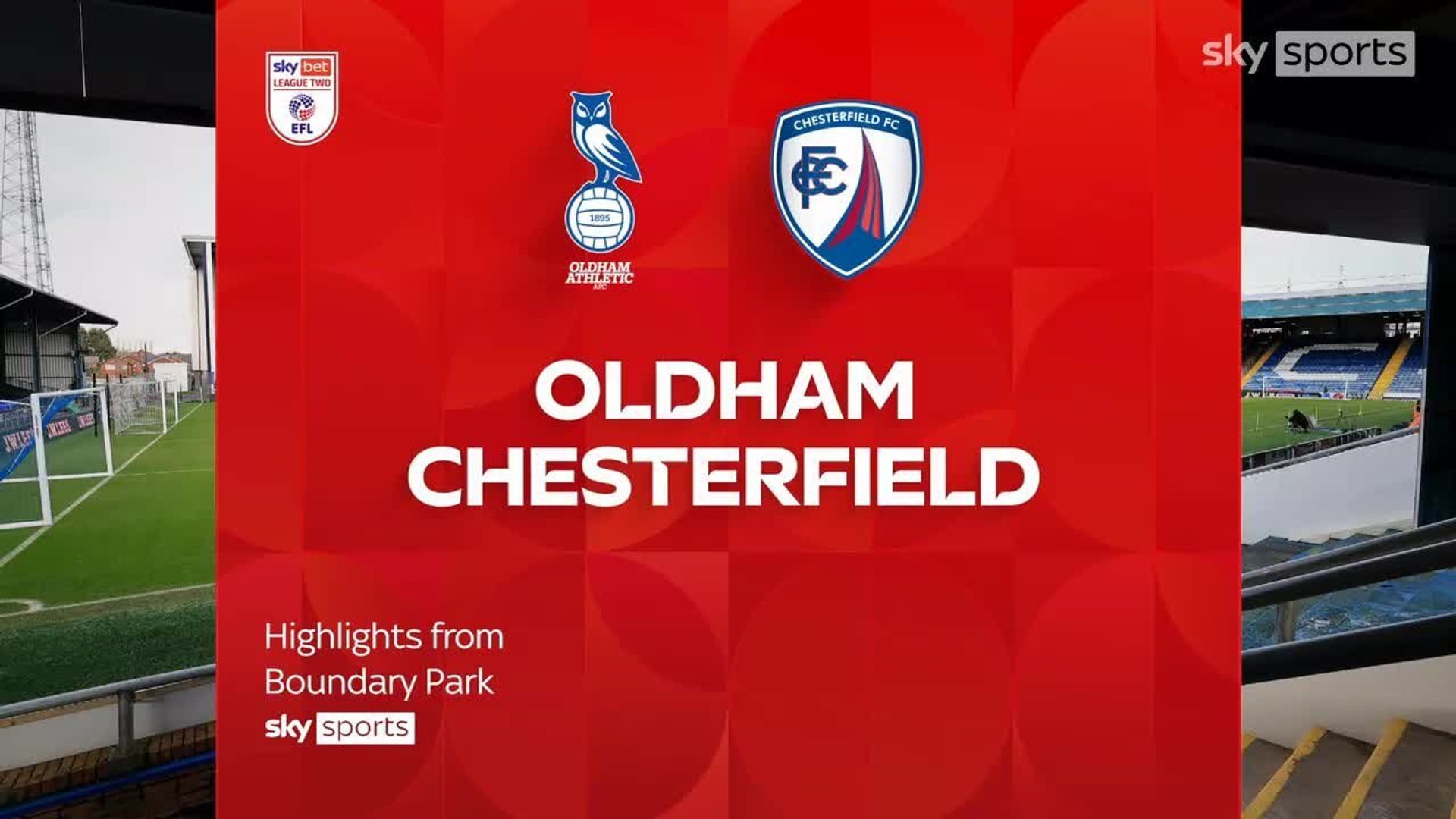 Oldham 1-2 Chesterfield