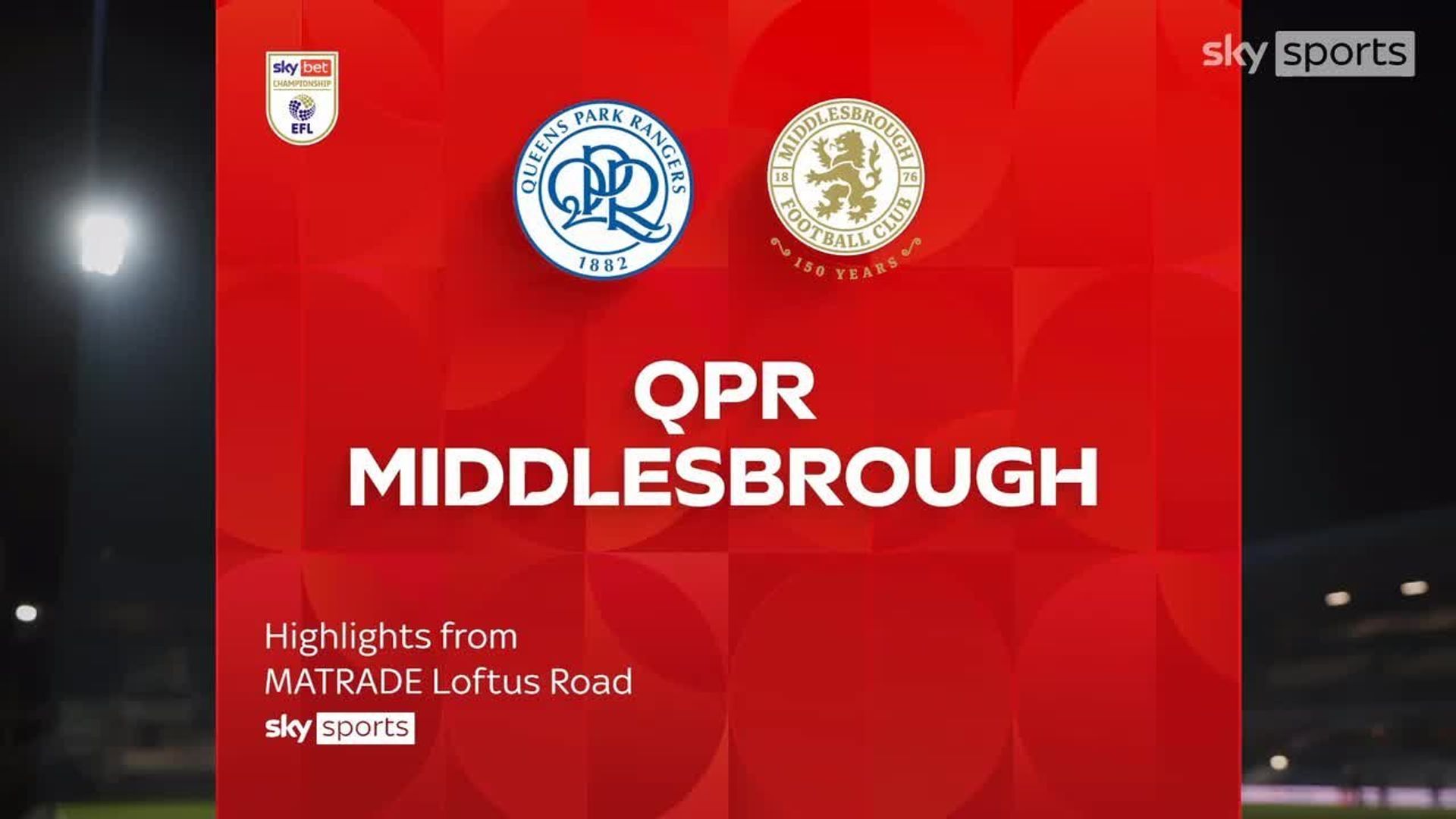 QPR 0-1 Middlesbrough 